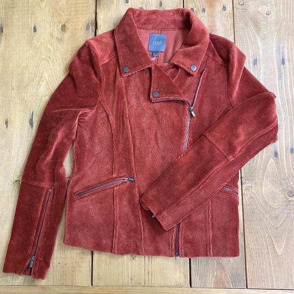 Lysse Jackets & Blazers - Lysse New York Dark orange Corduroy Blazer‎ Jacket Diagonal Zip S
